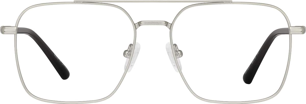 Front view of Aviator Glasses 1917811 in Silver