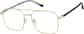 Angle view of Aviator Glasses 1917814 in Gold thumbnail