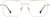Front view of Aviator Glasses 1917814 in Gold thumbnail