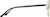 Side view of Aviator Glasses 1917814 in Gold thumbnail