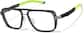 Angle view of Zunnies - Aviator Sports Glasses 1918321 in Black thumbnail