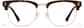 Front view of Scorpio Browline Eyeglasses 1918425 in Tortioseshell and Gold thumbnail