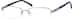 Rectangle Glasses 192811 in Silver