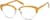 Angle view of Browline Glasses 193922 in Yellow thumbnail
