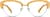 Front view of Browline Glasses 193922 in Yellow thumbnail