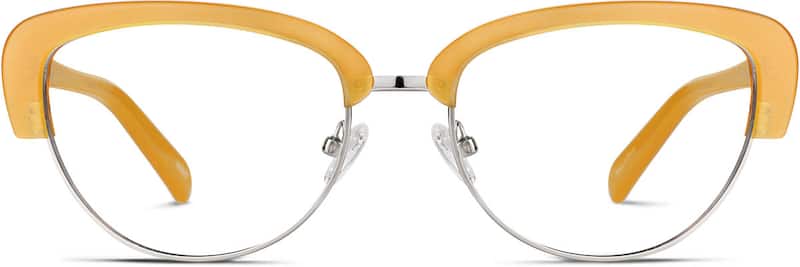 Yellow Browline Glasses