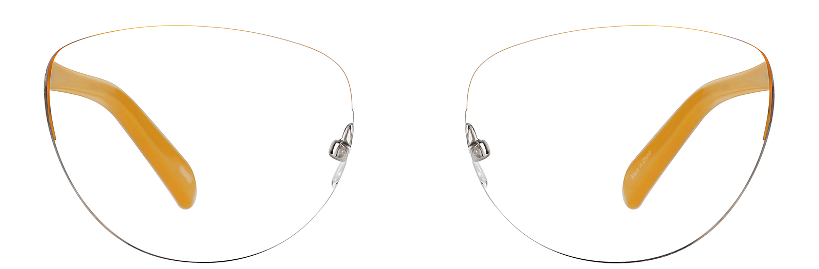 Yellow Browline Glasses #193922 | Zenni Optical