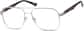 Angle view of Sunset Aviator Sunglasses 194111 in Silver thumbnail