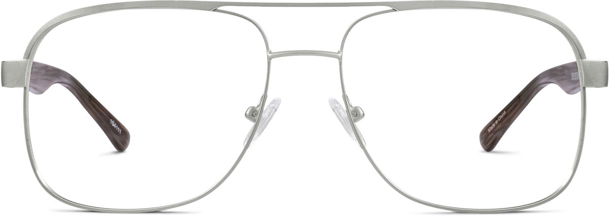 Silver Sunset Aviator Sunglasses