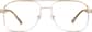 Front view of Sunset Aviator Sunglasses 194114 in Gold thumbnail
