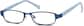 Angle view of Kids’ Rectangle Glasses 194416 in Blue thumbnail
