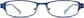 Front view of Kids’ Rectangle Glasses 194416 in Blue thumbnail