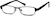 Angle view of Kids’ Rectangle Glasses 194421 in Black thumbnail