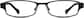 Front view of Kids’ Rectangle Glasses 194421 in Black thumbnail