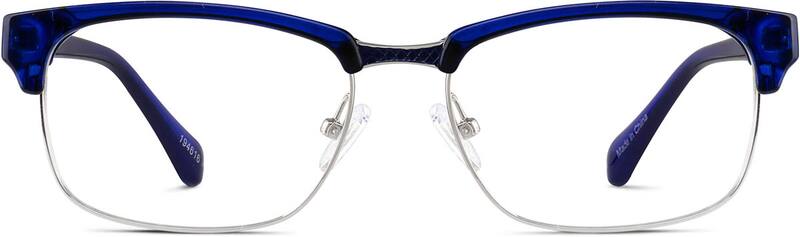 Blue Browline Glasses