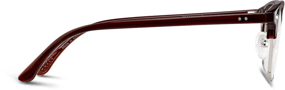 Side view of Browline Glasses 194815 in Brown