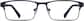 Front view of Too Smooth Glasses 195116 in Navy thumbnail