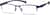 Angle view of Rectangle Glasses 195316 in Blue thumbnail