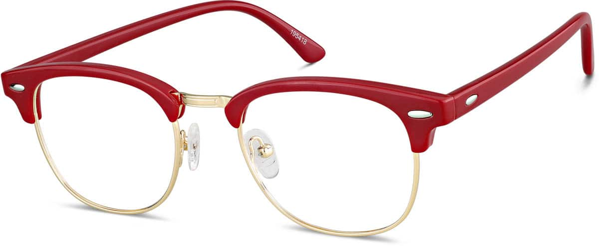 Angle view of Bravo Browline 195418 in Red