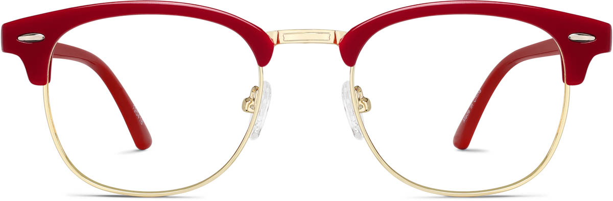 Red Bravo Browline Glasses