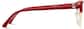 Side view of Bravo Browline Glasses 195418 in Red thumbnail