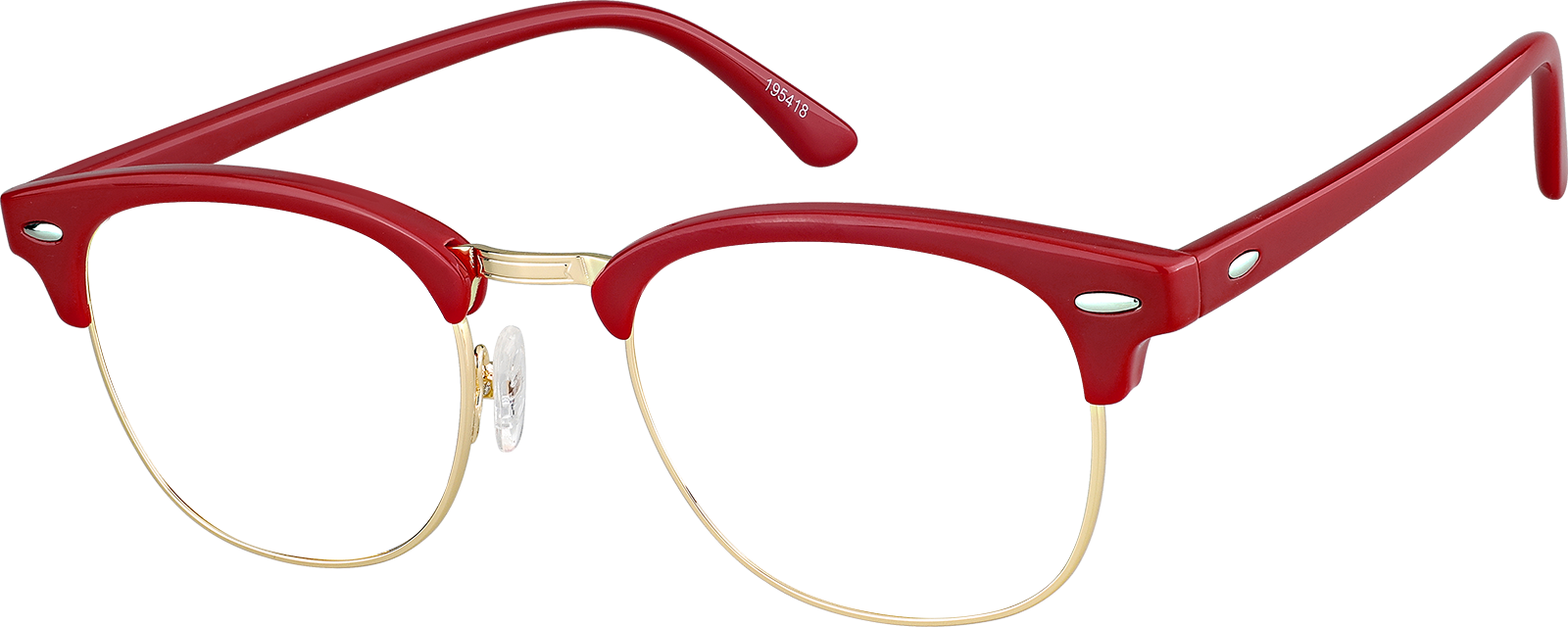 Angle view of Bravo Browline 195418 in Red