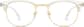 Front view of Bravo Browline Glasses 195423 in Clear thumbnail
