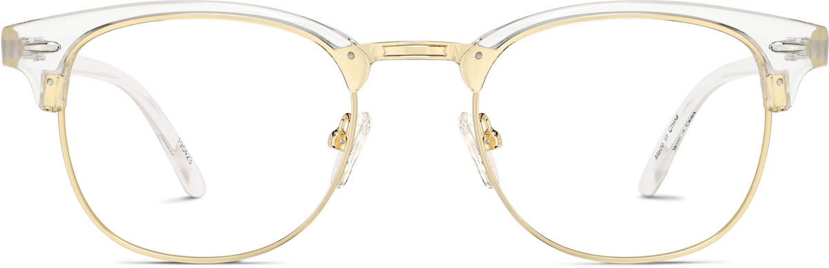 Clear Bravo Browline Glasses