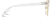 Side view of Bravo Browline 195423 in Clear thumbnail