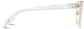 Side view of Bravo Browline Glasses 195423 in Clear thumbnail