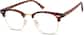 Angle view of Bravo Browline Glasses 195425 in Tortoiseshell thumbnail