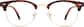 Front view of Bravo Browline Glasses 195425 in Tortoiseshell thumbnail
