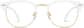 Front view of Bravo Browline Glasses 195430 in White thumbnail