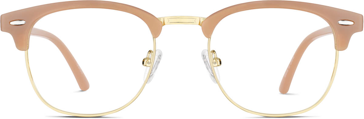Orange Cream Bravo Browline Glasses