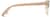 Side view of Bravo Browline 195433 in Orange Cream thumbnail