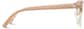 Side view of Bravo Browline Glasses 195433 in Orange Cream thumbnail