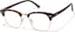 Angle view of Bravo Browline Glasses 195435 in Tortoiseshell thumbnail