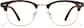 Front view of Bravo Browline Glasses 195435 in Tortoiseshell thumbnail