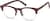 Angle view of Browline Glasses 196018 in Red thumbnail