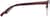 Side view of Browline Glasses 196018 in Red thumbnail