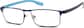 Angle view of Rectangle Glasses 196916 in Blue thumbnail