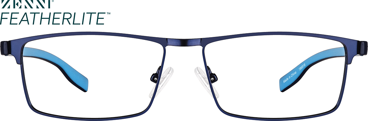 Blue Rectangle Glasses