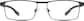Front view of Rectangle Glasses 196921 in Black thumbnail
