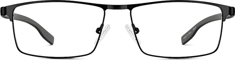 Black Rectangle Glasses #196921 | Zenni Optical