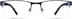 Rectangle Glasses 197316 in Blue