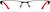 Front view of Rectangle Glasses 197321 in Black thumbnail