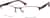Angle view of Rectangle Glasses 197415 in Brown thumbnail