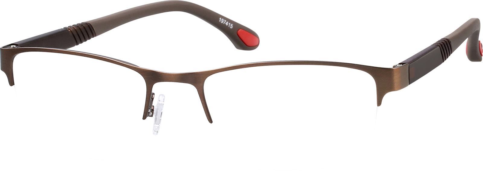 その他 hir0.to.maron Brown Rectangle Glasses #197415 | Zenni Optical