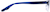 Side view of Rectangle Glasses 197416 in Blue thumbnail