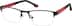 Rectangle Glasses 197421 in Black/Red